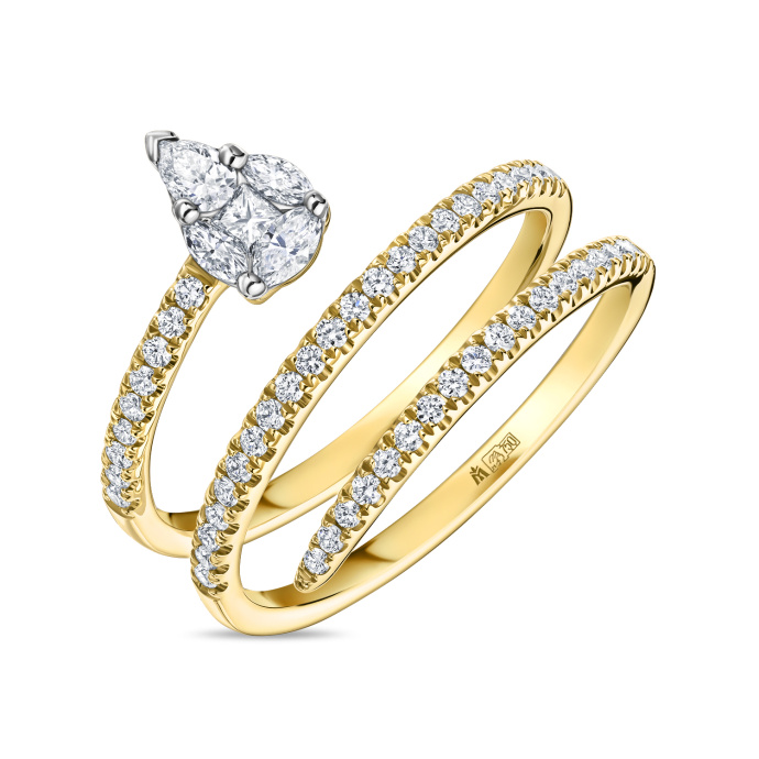 Кольцо с бриллиантами - фото 1 Кольцо с бриллиантами - фото 1