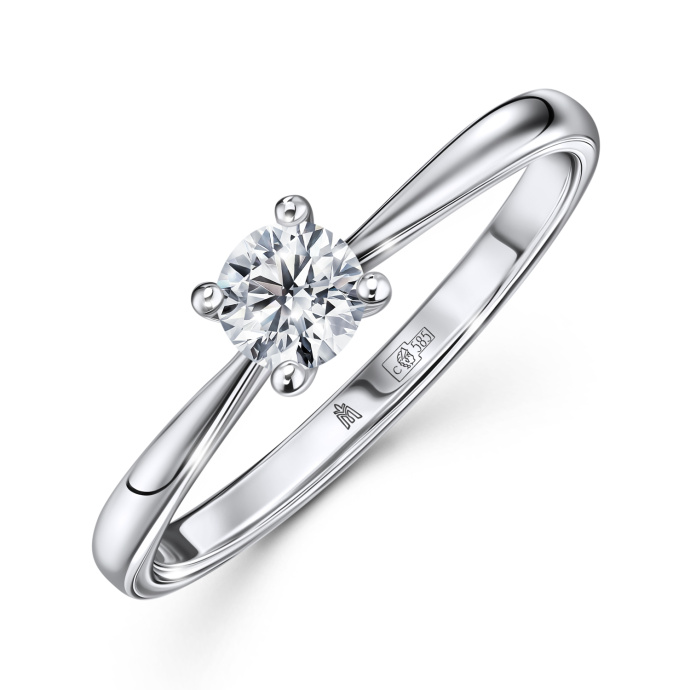 Кольцо с бриллиантом - фото 1 Кольцо с бриллиантом - фото 1