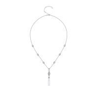 Колье с бриллиантами и горным хрусталем - фото 2