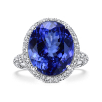 Кольцо с танзанитом и бриллиантами - фото 3 Кольцо с танзанитом и бриллиантами - фото 3