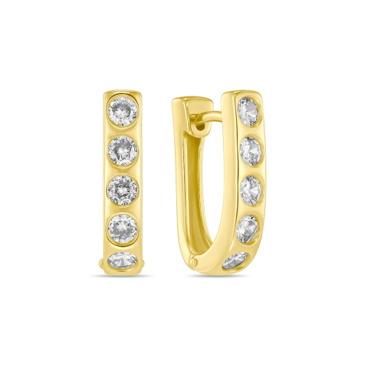 Серьги с фианитами