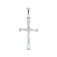 Крест с бриллиантами - фото 1 Крест с бриллиантами - фото 1