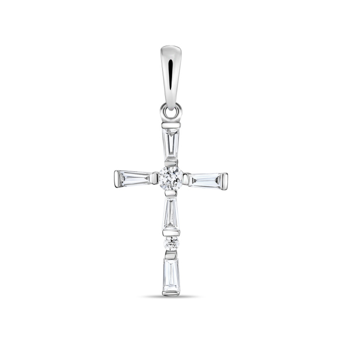 Крест с бриллиантами - фото 1 Крест с бриллиантами - фото 1