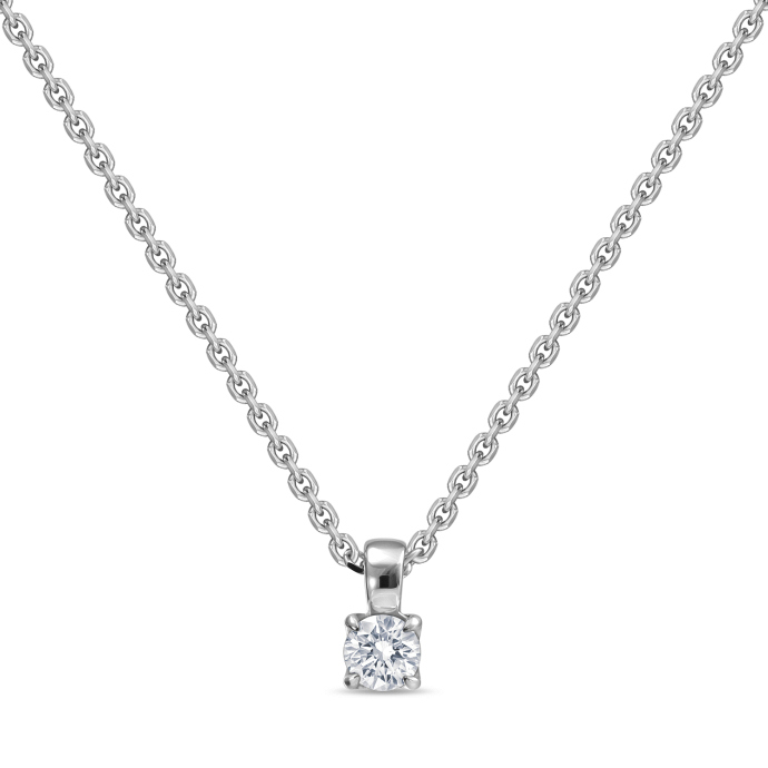 Колье с бриллиантом - фото 1