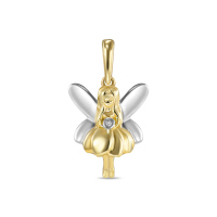 Подвеска с бриллиантом - фото 1