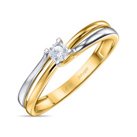 Кольцо с бриллиантом - фото 1