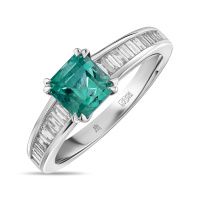 Кольцо с бриллиантами и изумрудом - фото 1 Кольцо с бриллиантами и изумрудом - фото 1