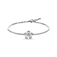 Браслет жесткий с бриллиантами и рубином - фото 1 Браслет жесткий с бриллиантами и рубином - фото 1