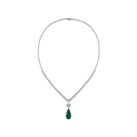 Колье с бриллиантами и изумрудом - фото 2 Колье с бриллиантами и изумрудом - фото 2