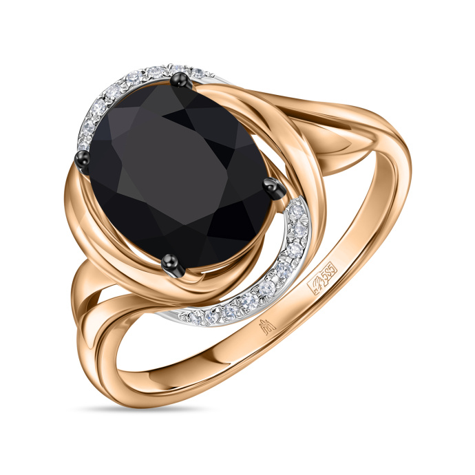 Кольцо с бриллиантами и цветными сапфирами - фото 1 Кольцо с бриллиантами и цветными сапфирами - фото 1