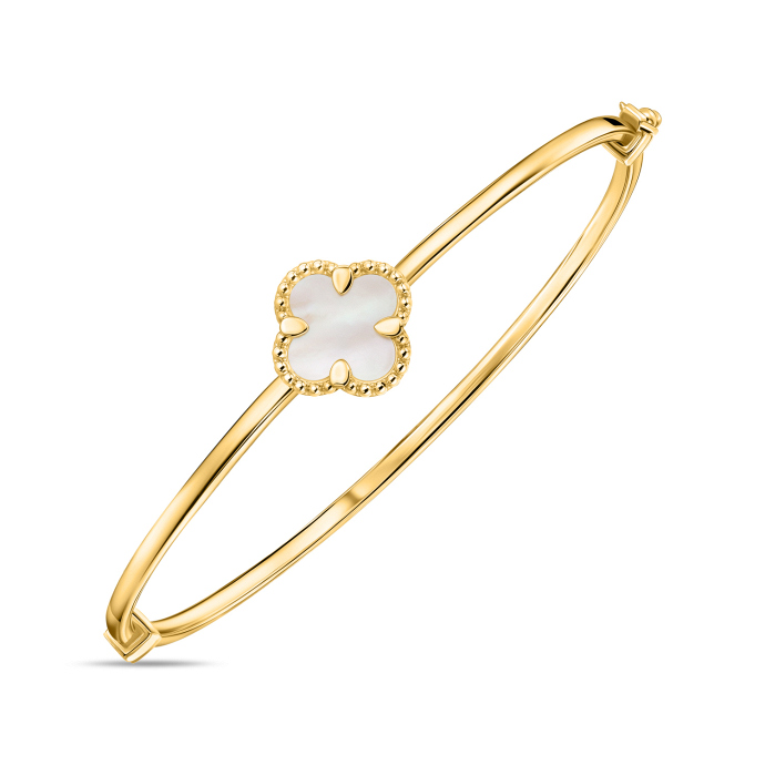 Браслет жесткий с перламутром - фото 1