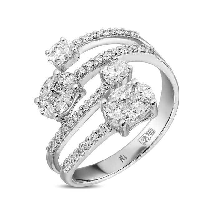 Кольцо с бриллиантами - фото 1 Кольцо с бриллиантами - фото 1