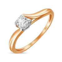 Кольцо с бриллиантом - фото 1