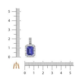 Подвеска с танзанитом и бриллиантами