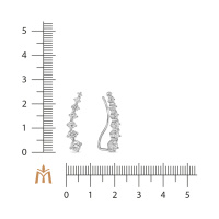 Серьги с фианитами - фото 2 Серьги с фианитами - фото 2