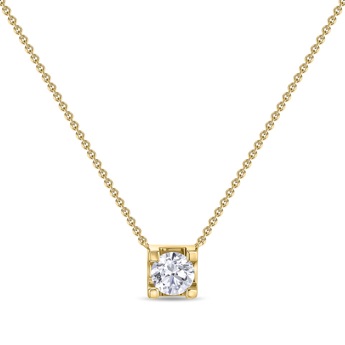 Колье с бриллиантом - фото 1