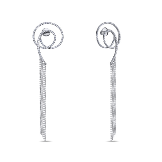 Серьги с бриллиантом