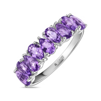 Кольцо с аметистами - фото 1 Кольцо с аметистами - фото 1