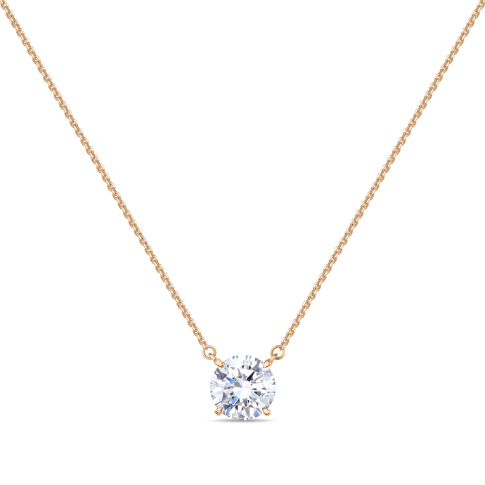 Колье с бриллиантом - фото 1