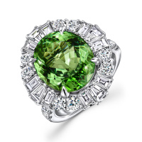 Кольцо с бриллиантом и турмалином - фото 1 Кольцо с бриллиантом и турмалином - фото 1