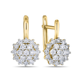 Серьги с бриллиантом