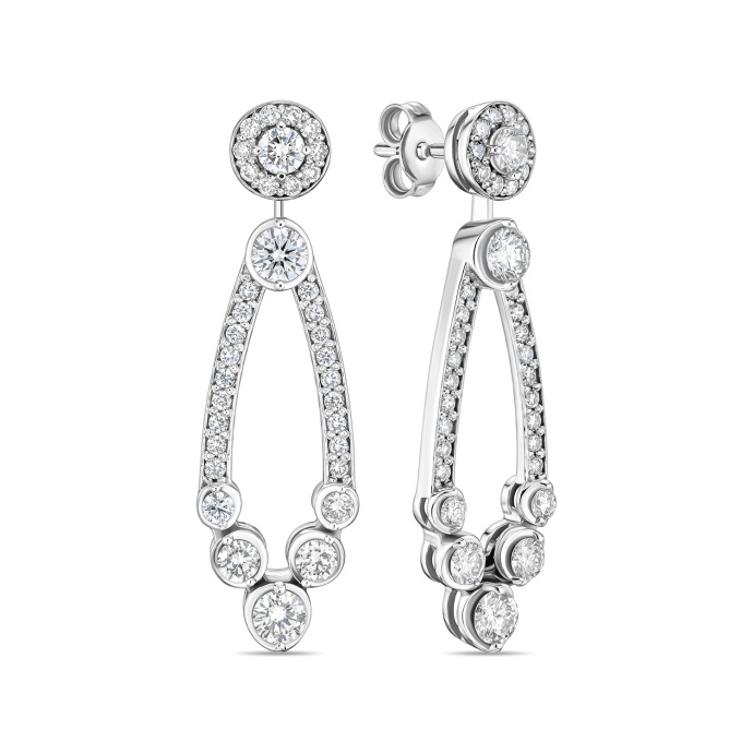 Серьги с бриллиантами - фото 1 Серьги с бриллиантами - фото 1