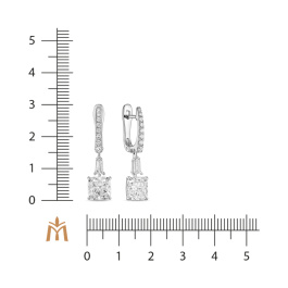 Серьги с бриллиантом