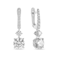 Серьги с бриллиантом - фото 1 Серьги с бриллиантом - фото 1