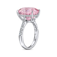 Кольцо с бриллиантами и морганитом - фото 2 Кольцо с бриллиантами и морганитом - фото 2