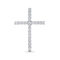 Крест с бриллиантами - фото 1 Крест с бриллиантами - фото 1