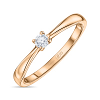 Кольцо с бриллиантом - фото 1