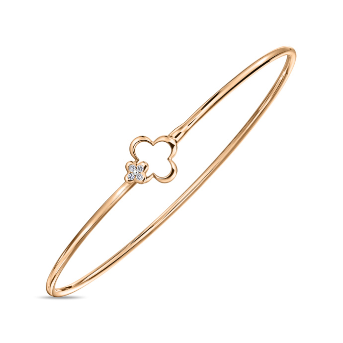 Браслет жесткий с бриллиантами - фото 1 Браслет жесткий с бриллиантами - фото 1