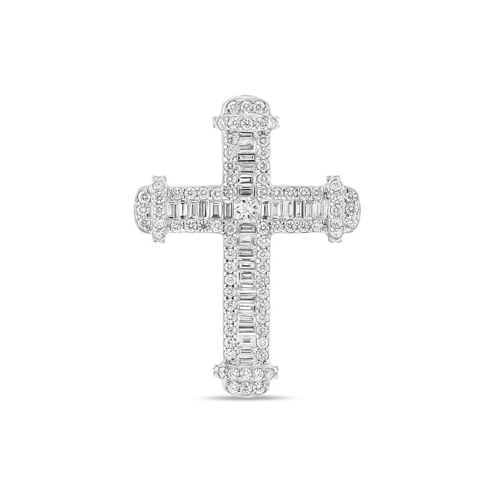 Крест с бриллиантами - фото 1 Крест с бриллиантами - фото 1