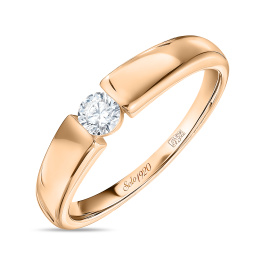 Кольцо с бриллиантом