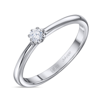 Кольцо с бриллиантом - фото 1