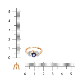 Кольцо с сапфиром и бриллиантами