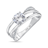 Кольцо с фианитами - фото 1 Кольцо с фианитами - фото 1