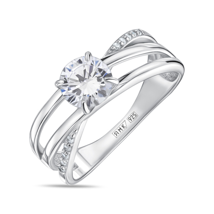 Кольцо с фианитами - фото 1 Кольцо с фианитами - фото 1