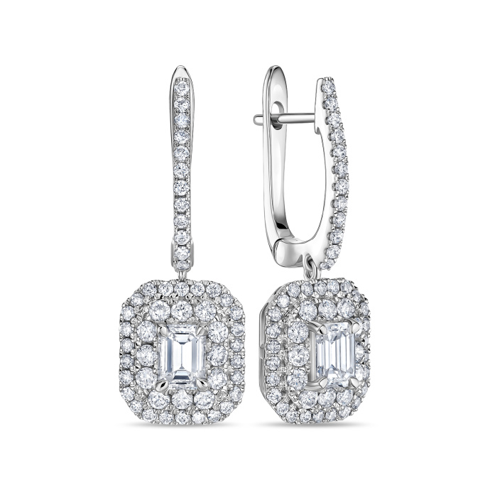 Серьги с бриллиантами - фото 1 Серьги с бриллиантами - фото 1