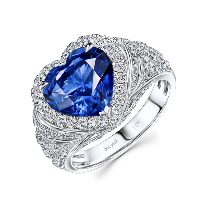 Кольцо с бриллиантами и сапфиром - фото 1 Кольцо с бриллиантами и сапфиром - фото 1