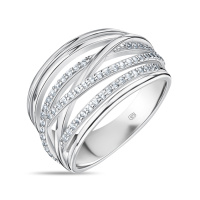 Кольцо с фианитами - фото 1 Кольцо с фианитами - фото 1