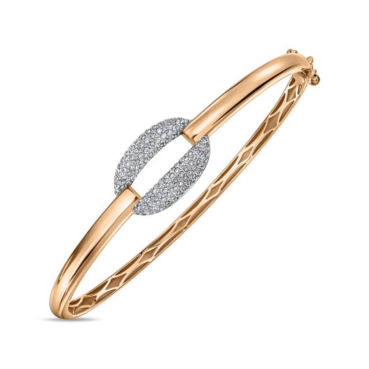 Браслет жесткий с бриллиантами