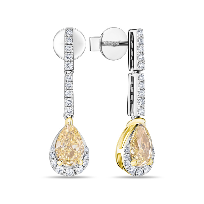 Серьги с бриллиантами - фото 1 Серьги с бриллиантами - фото 1