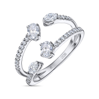 Кольцо с бриллиантами - фото 1