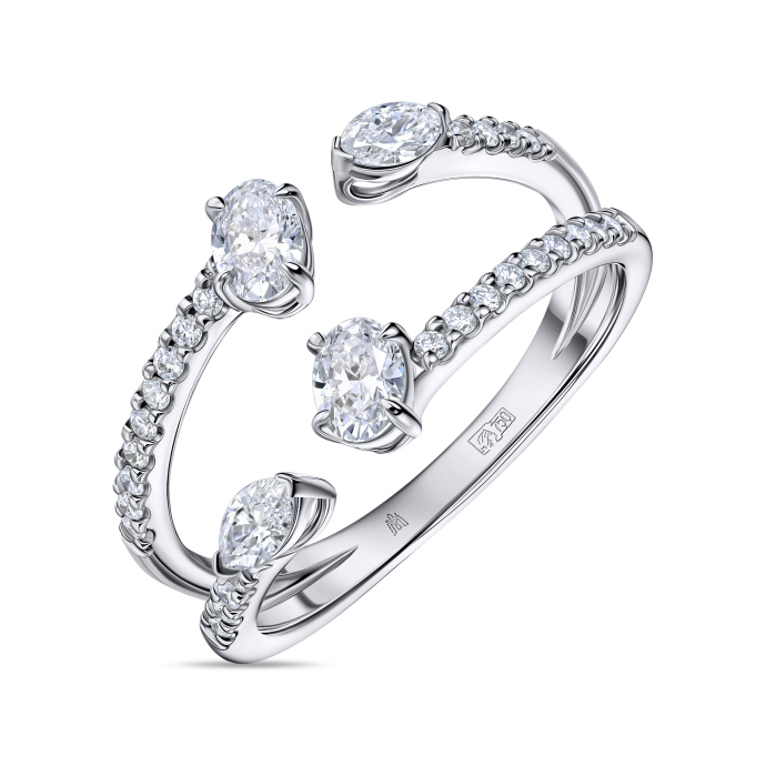 Кольцо с бриллиантами - фото 1