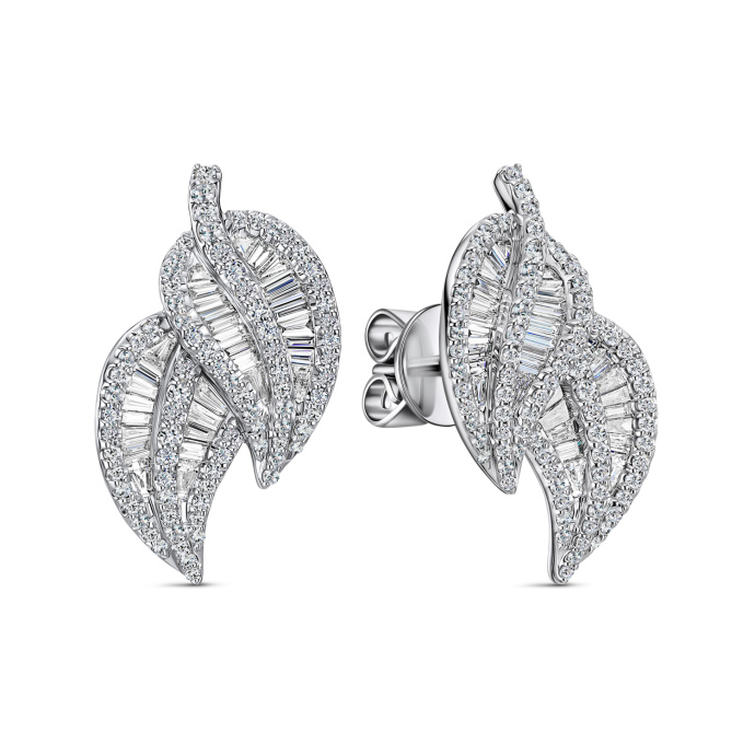 Серьги с бриллиантами - фото 1