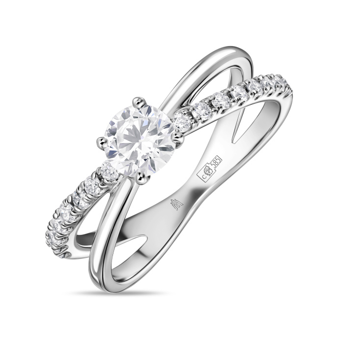 Кольцо с бриллиантом - фото 1