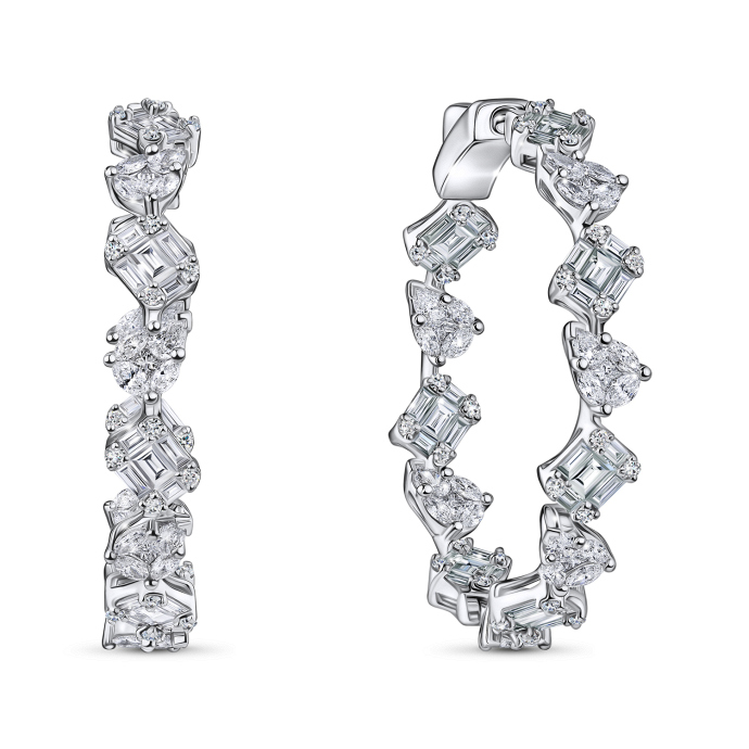 Серьги с бриллиантами - фото 1