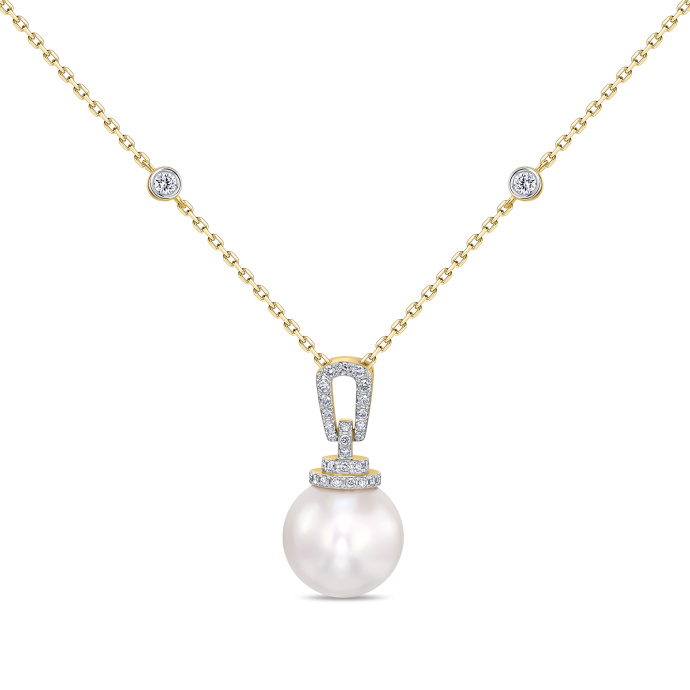 Колье с бриллиантами и жемчугом - фото 1 Колье с бриллиантами и жемчугом - фото 1