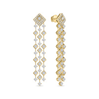 Серьги с бриллиантом - фото 1